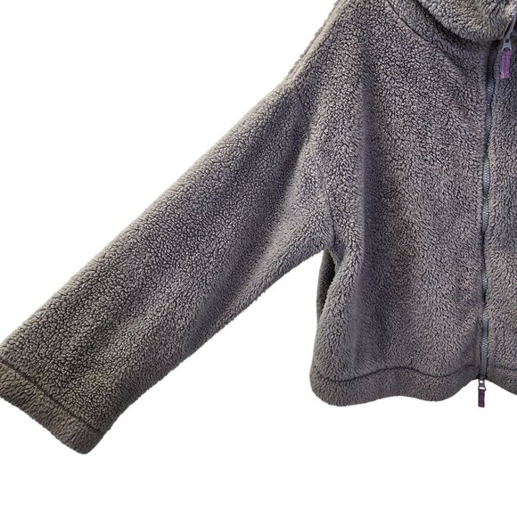 Free People Movement Oversized Faux Fur Cropped Full Zip Jacket Size Small - Picture 5 of 8